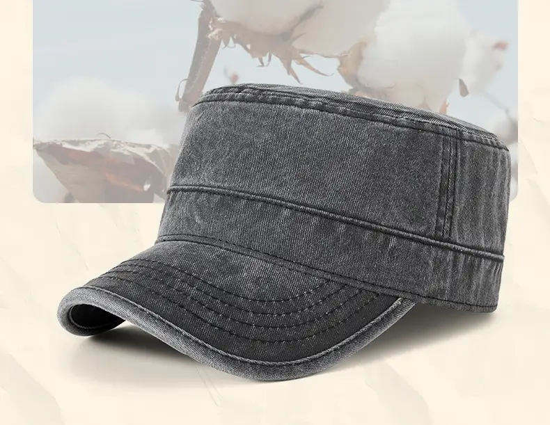 2025 Men Sun Hat Retro Washed Cotton Wide Bristle — feature 25