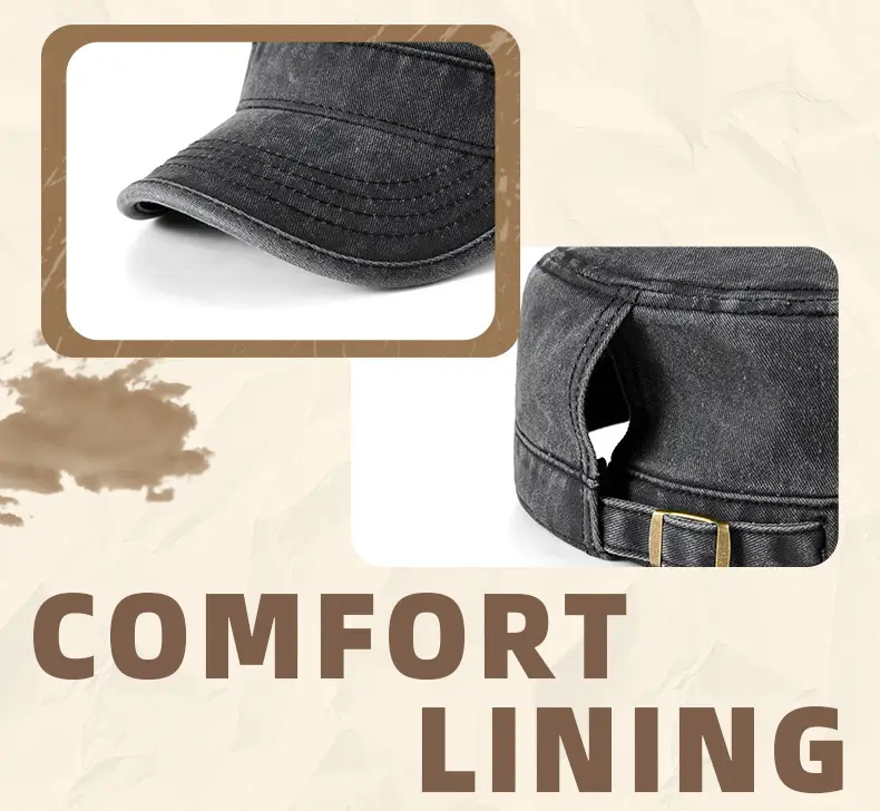 2025 Men Sun Hat Retro Washed Cotton Wide Bristle — feature 26