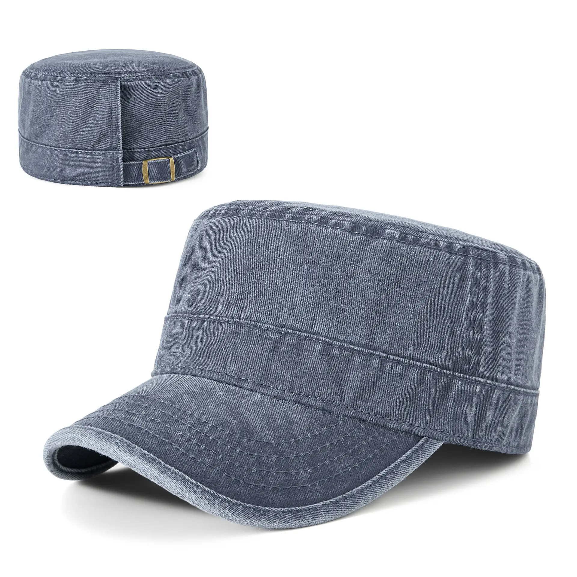 2025 Men Sun Hat Retro Washed Cotton Wide Bristle
