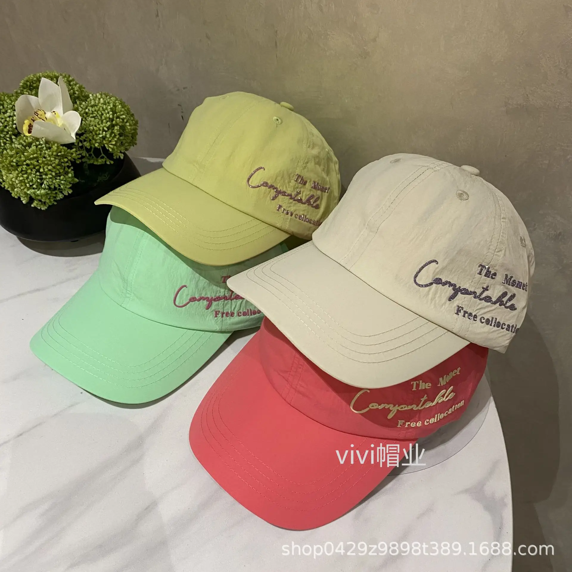 Men's Orange Casual Cap with Lettering - Image 9