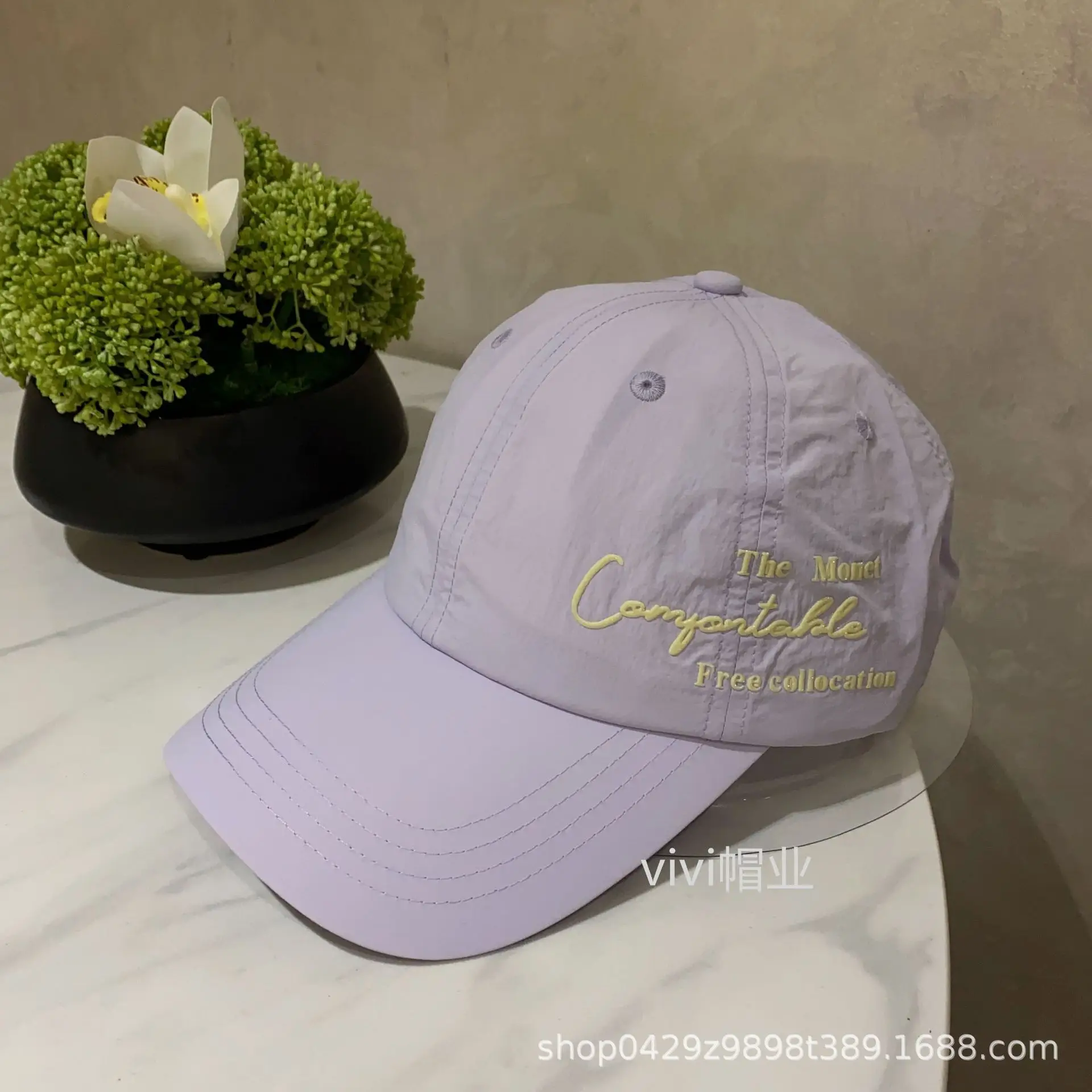 Men's Orange Casual Cap with Lettering - Image 7