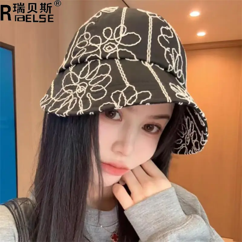 Japanese Vintage Jacquard Hat Sunscreen Cap Wide Brim - Image 3