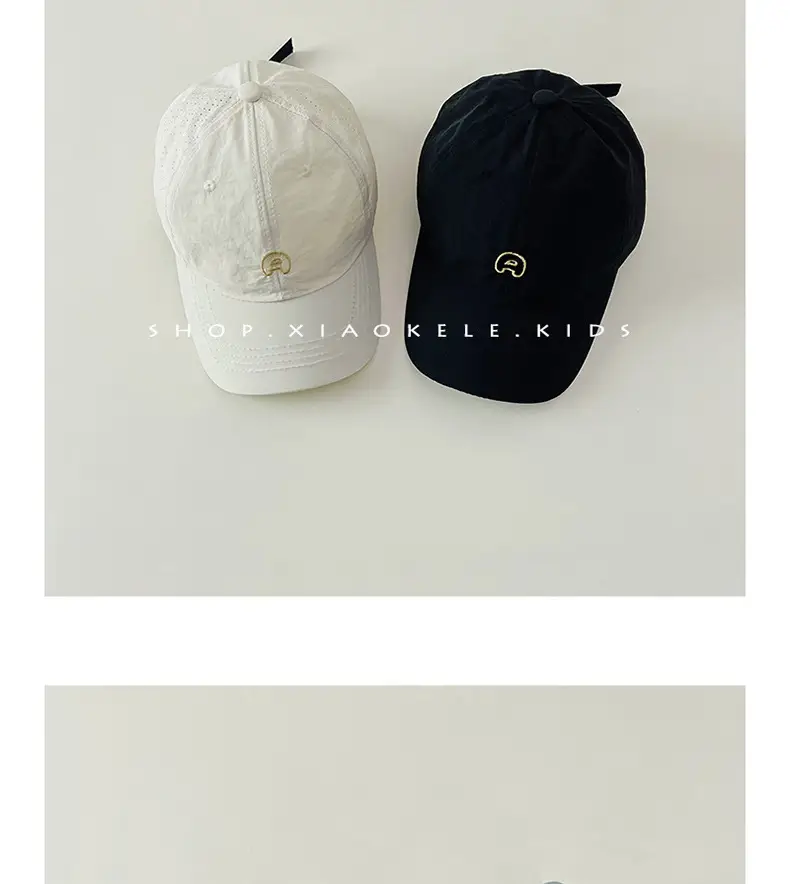 Children's Sunscreen Cap Summer New Boys Baseball Cap Ins South Korea Baby Sun Hat Thin Quick-drying Cap — feature 12