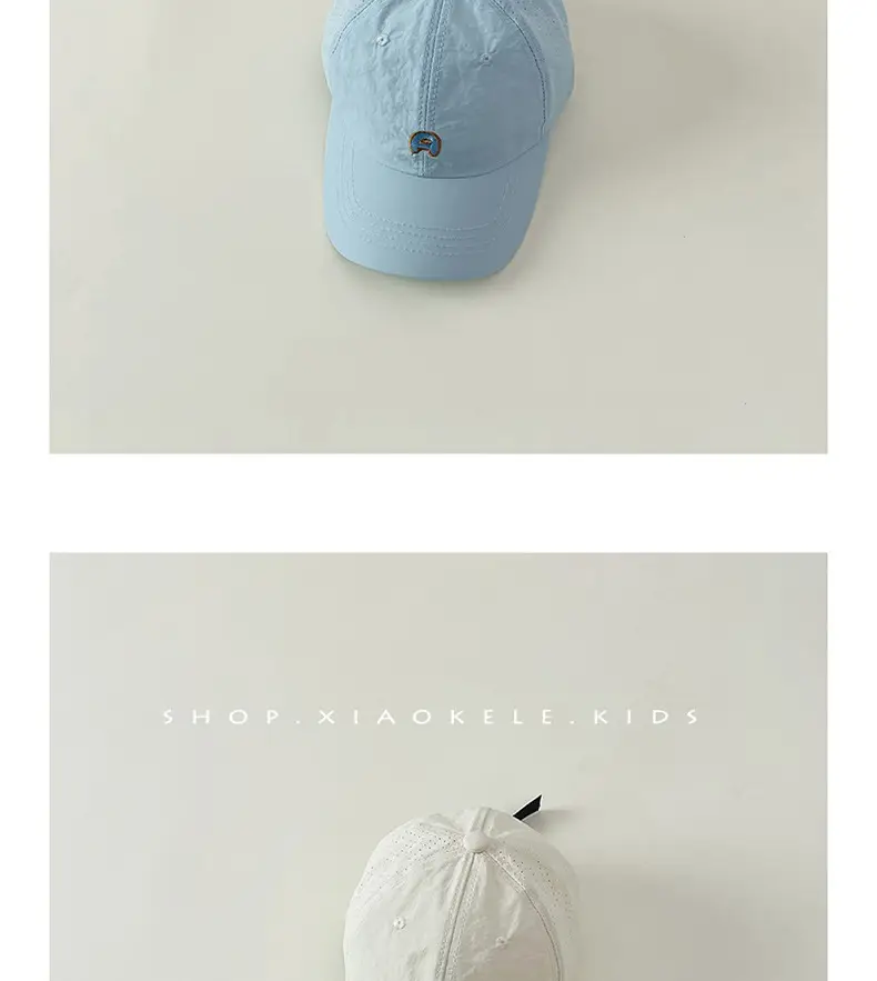 Children's Sunscreen Cap Summer New Boys Baseball Cap Ins South Korea Baby Sun Hat Thin Quick-drying Cap — feature 14