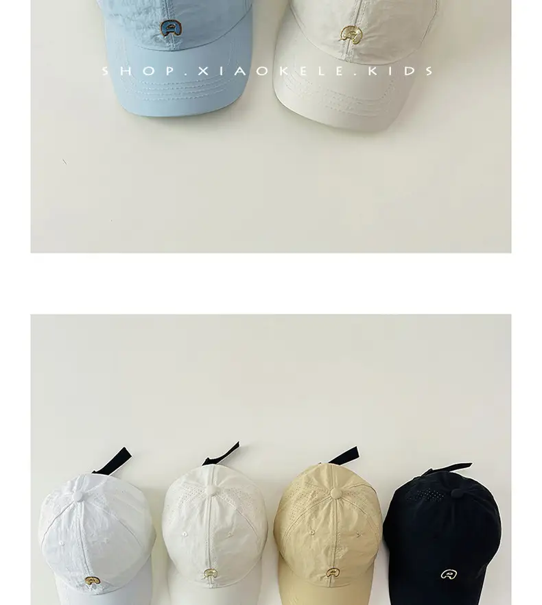 Children's Sunscreen Cap Summer New Boys Baseball Cap Ins South Korea Baby Sun Hat Thin Quick-drying Cap — feature 6
