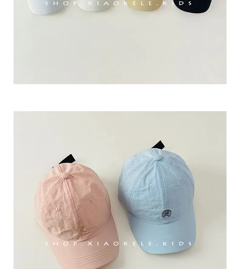 Children's Sunscreen Cap Summer New Boys Baseball Cap Ins South Korea Baby Sun Hat Thin Quick-drying Cap — feature 7