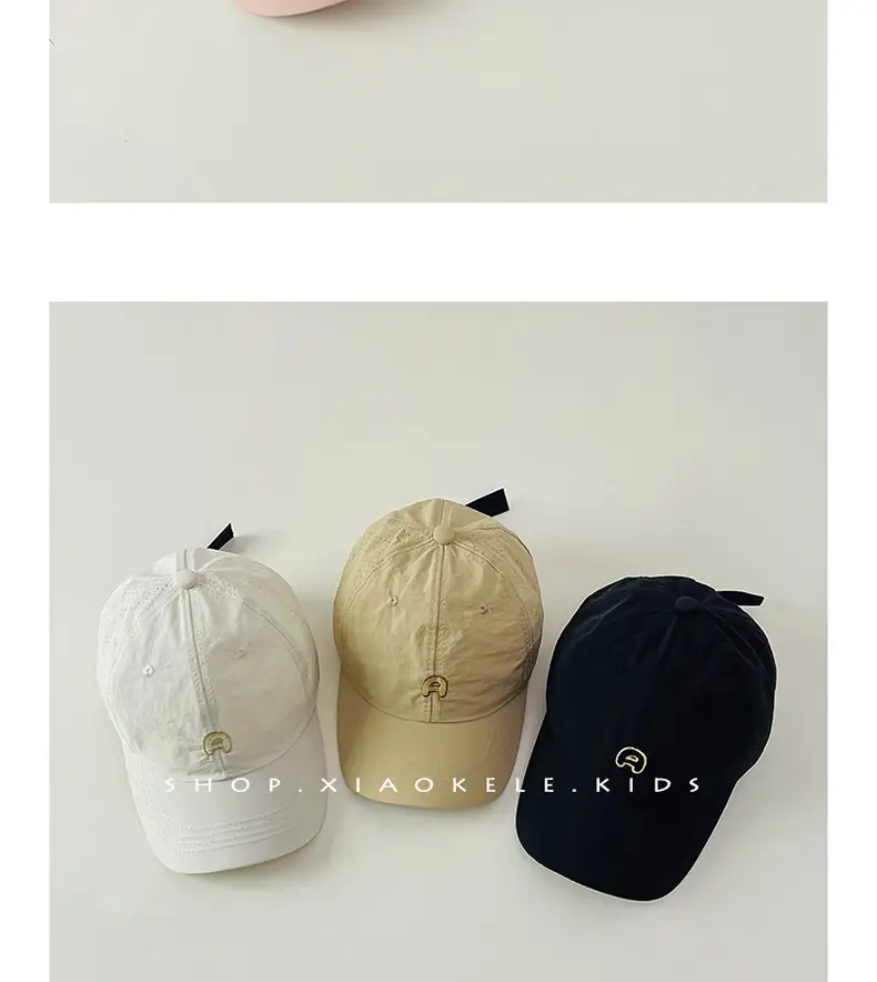 Children's Sunscreen Cap Summer New Boys Baseball Cap Ins South Korea Baby Sun Hat Thin Quick-drying Cap — feature 8