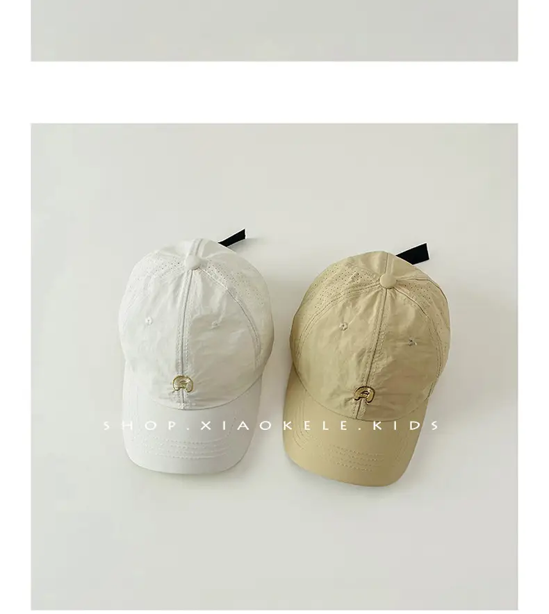 Children's Sunscreen Cap Summer New Boys Baseball Cap Ins South Korea Baby Sun Hat Thin Quick-drying Cap — feature 9