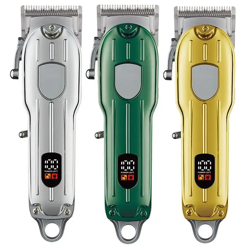 Wireless Digital Display Hair Clipper with Frictionless Heat
