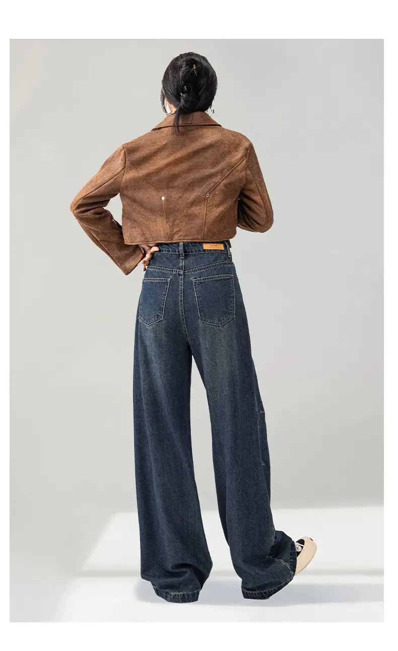 Dark Blue Wide Leg Jeans Women Spring 2026 — feature 28