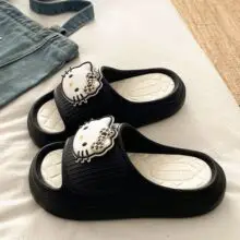 Cartoon Clogs for Women to Wear Outside, Versatile Thick-Soled Non-Slip Cold Sweat Removable Eva Cute Baotou Slippers for Dogs — feature 13