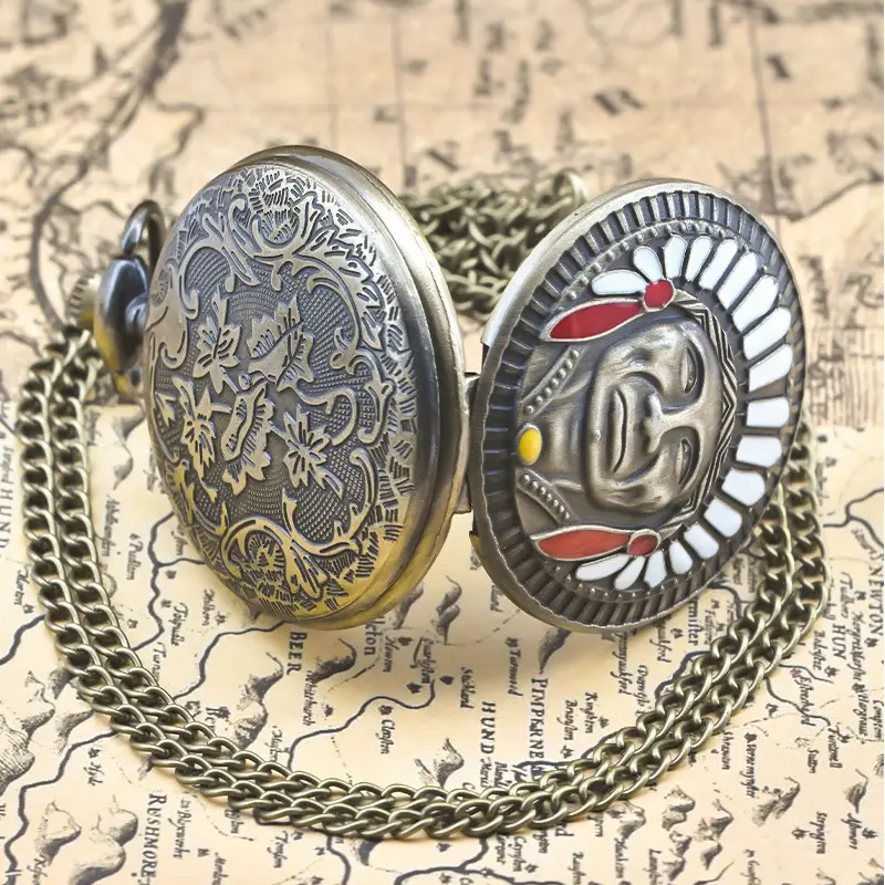 Antique Portrait Quartz Watch for Men