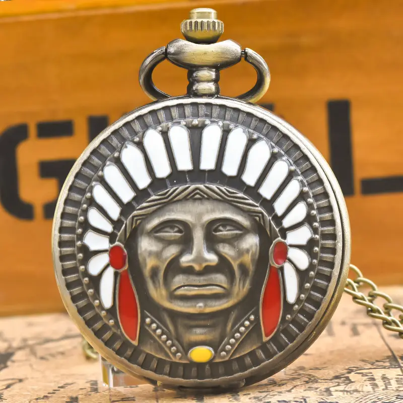 Antique Portrait Quartz Watch for Men