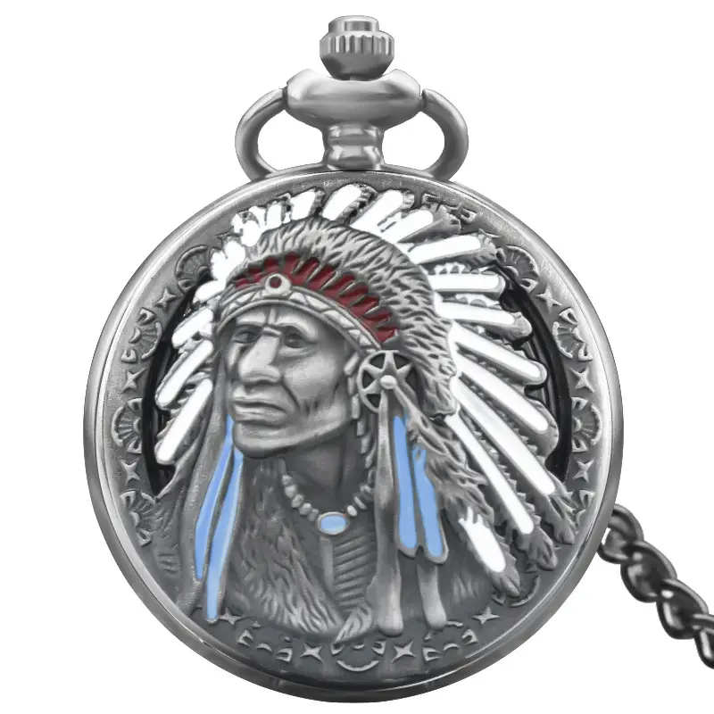 Antique Portrait Quartz Watch for Men