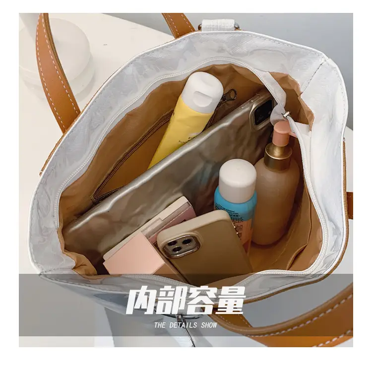 Women Transparent Paper Tote Bag 2025 Large Capacity — feature 10
