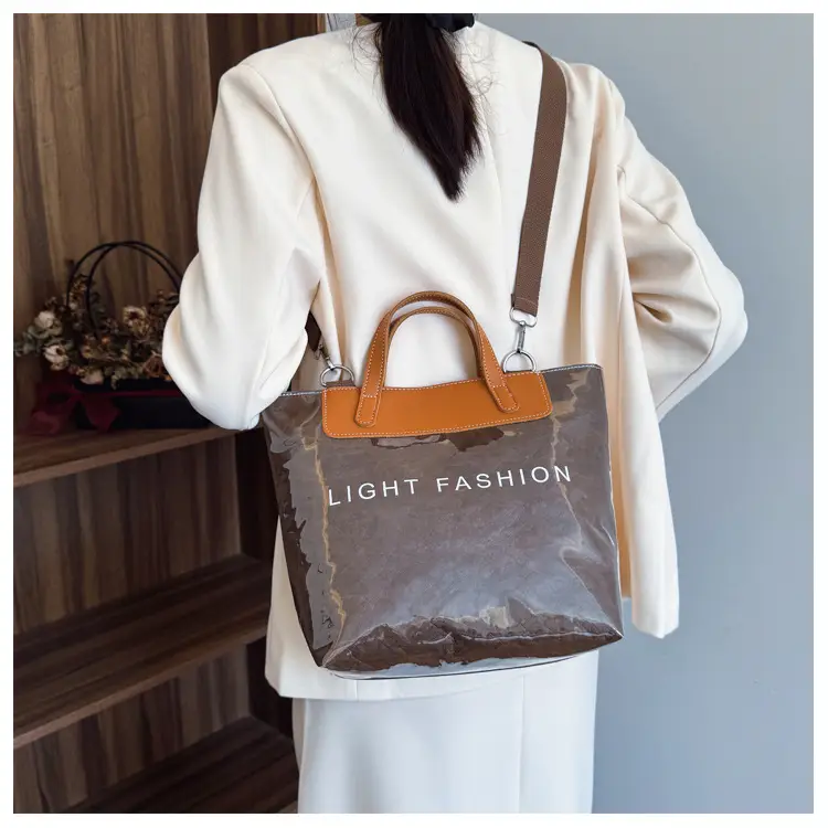Women Transparent Paper Tote Bag 2025 Large Capacity — feature 13
