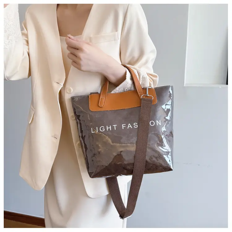 Women Transparent Paper Tote Bag 2025 Large Capacity — feature 14