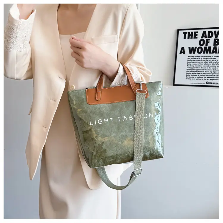 Women Transparent Paper Tote Bag 2025 Large Capacity — feature 17
