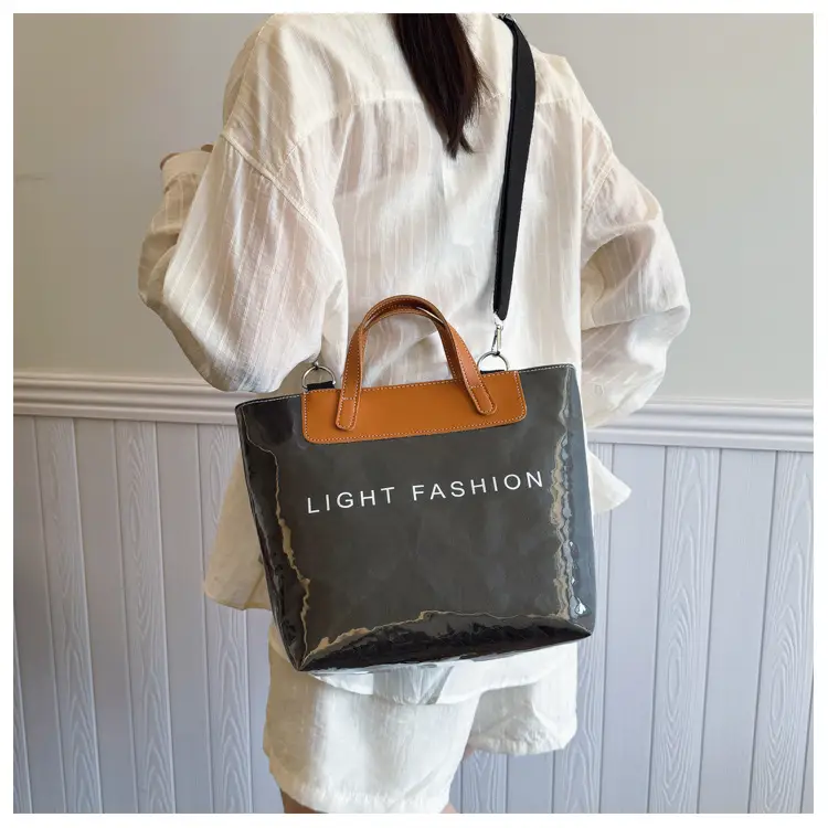 Women Transparent Paper Tote Bag 2025 Large Capacity — feature 22