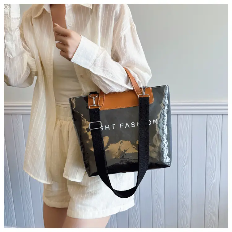 Women Transparent Paper Tote Bag 2025 Large Capacity — feature 23