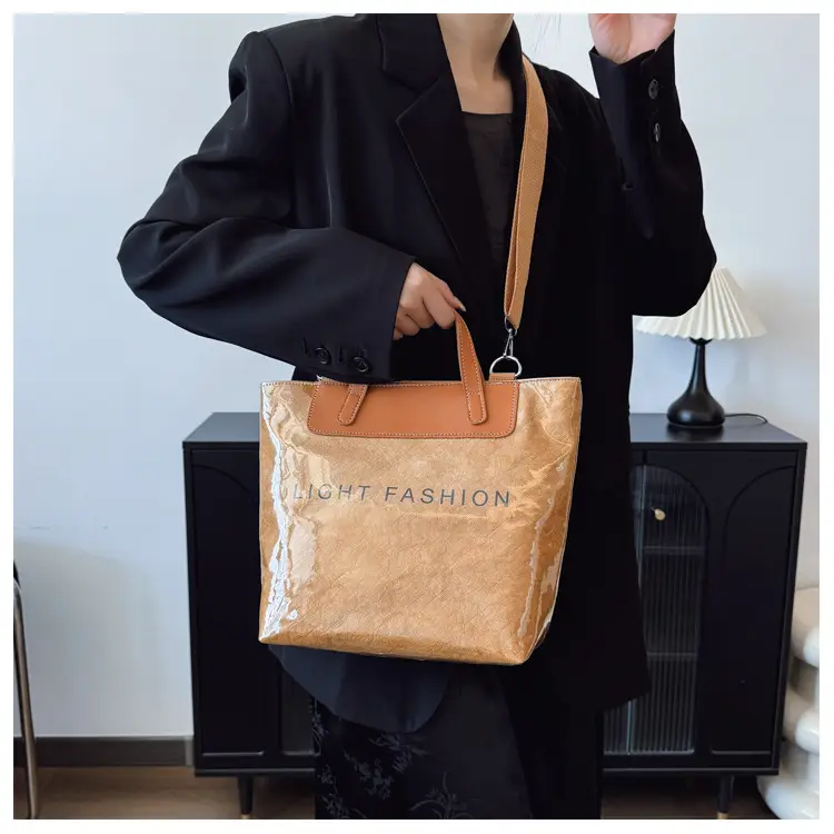 Women Transparent Paper Tote Bag 2025 Large Capacity — feature 25