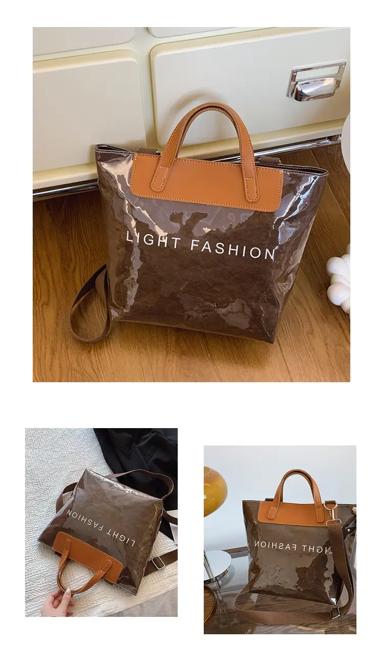 Women Transparent Paper Tote Bag 2025 Large Capacity — feature 33