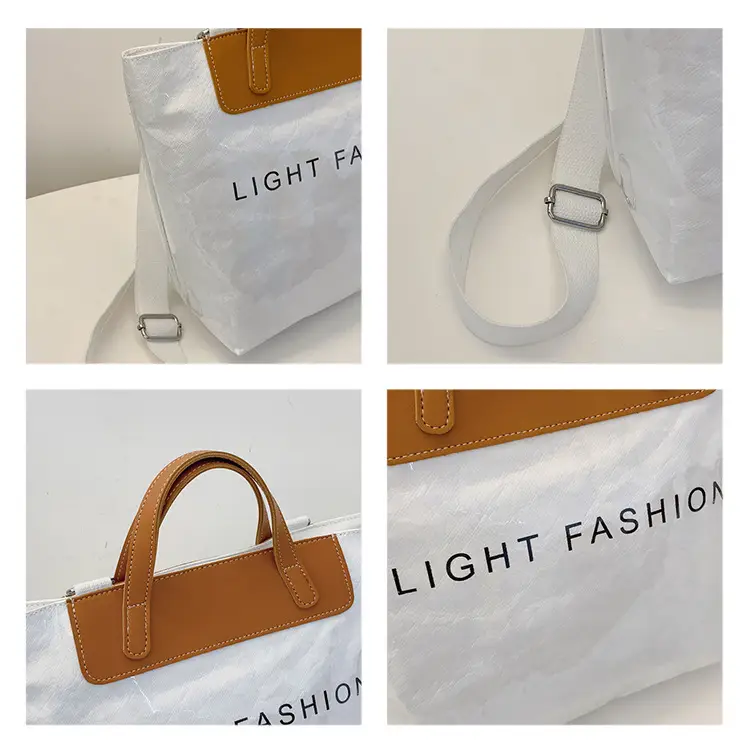 Women Transparent Paper Tote Bag 2025 Large Capacity — feature 38