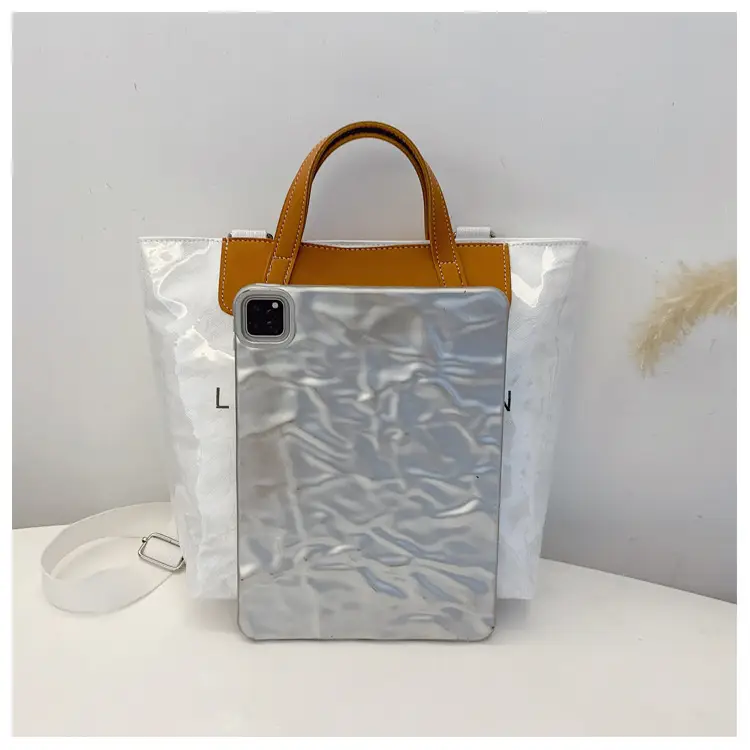 Women Transparent Paper Tote Bag 2025 Large Capacity — feature 39