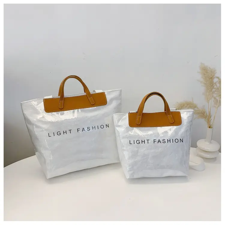 Women Transparent Paper Tote Bag 2025 Large Capacity — feature 40