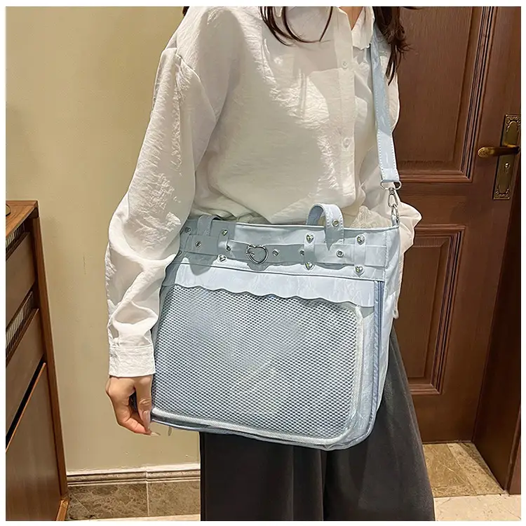 2025 Transparent Square Handbag with Mesh Design — feature 15