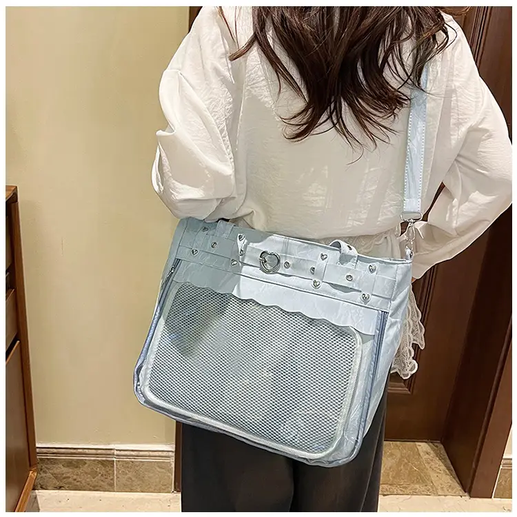 2025 Transparent Square Handbag with Mesh Design — feature 16