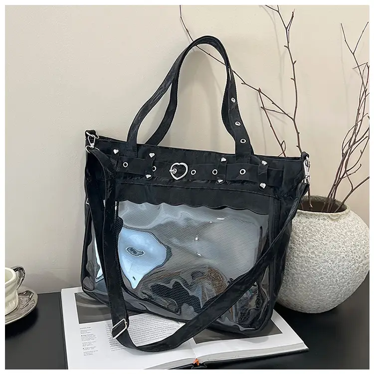 2025 Transparent Square Handbag with Mesh Design — feature 18