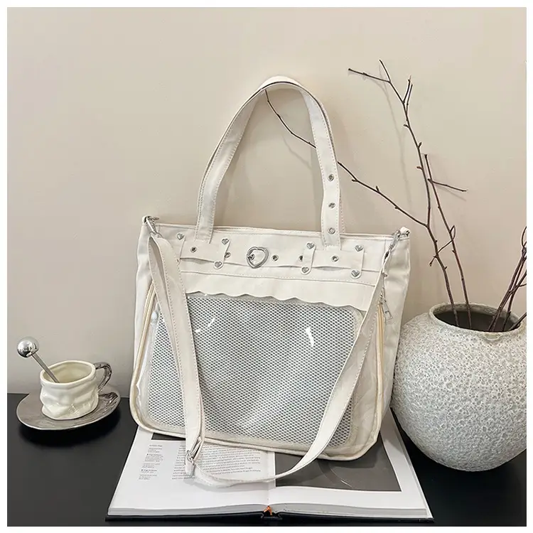 2025 Transparent Square Handbag with Mesh Design — feature 20