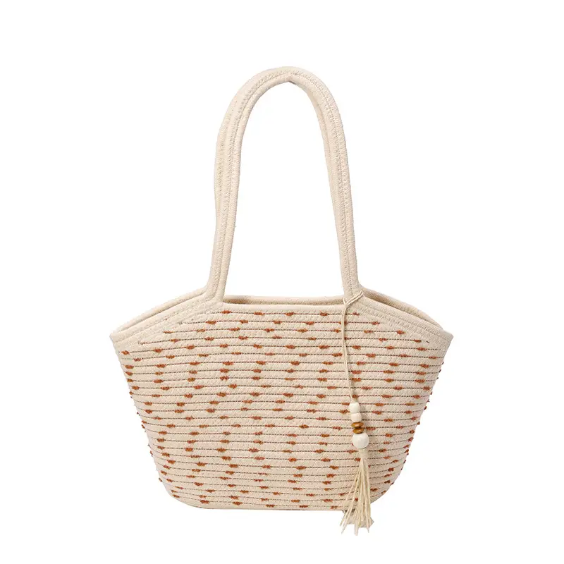 Large Capacity Woven Beach Bag for Women - Image 9