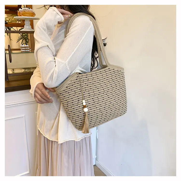 Large Capacity Woven Beach Bag for Women — feature 15