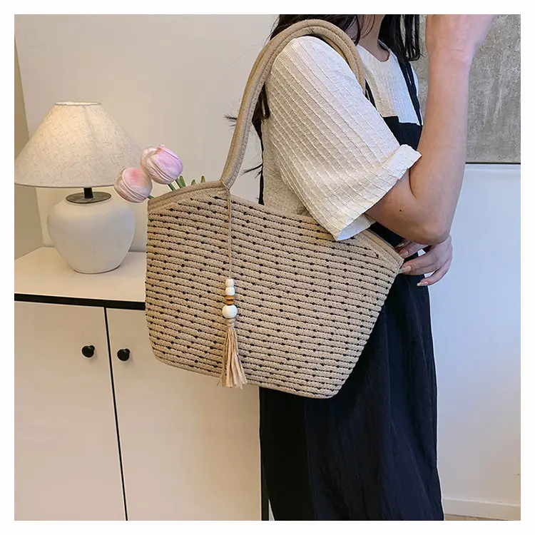 Large Capacity Woven Beach Bag for Women — feature 17