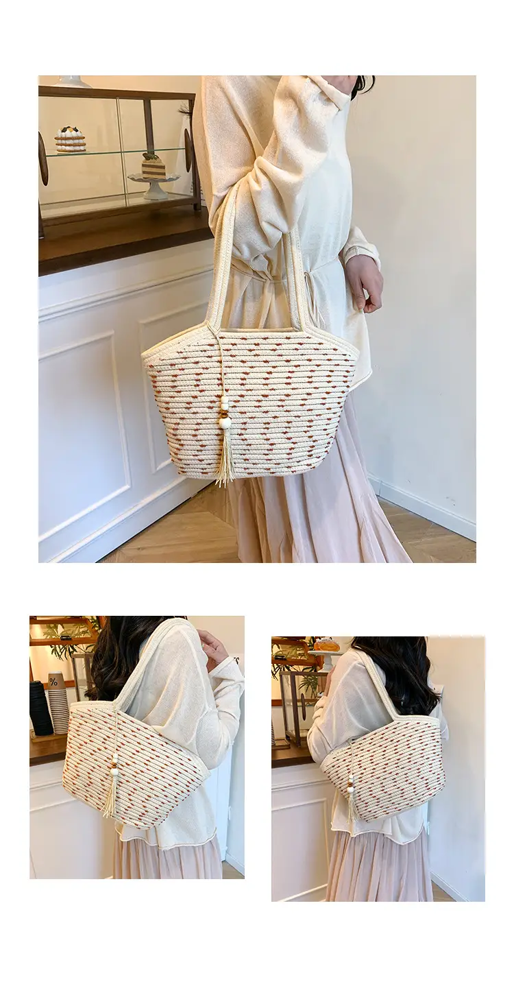 Large Capacity Woven Beach Bag for Women — feature 18