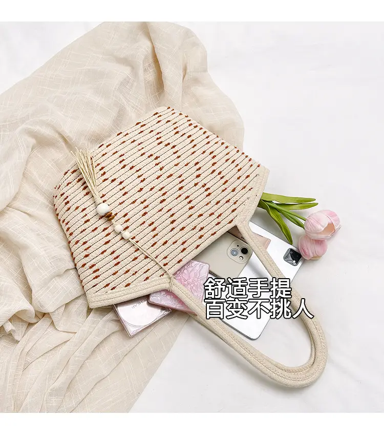 Large Capacity Woven Beach Bag for Women — feature 8