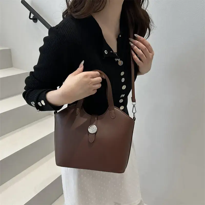 Women's Textured Shoulder Bag White Beige New Arrival — feature 46