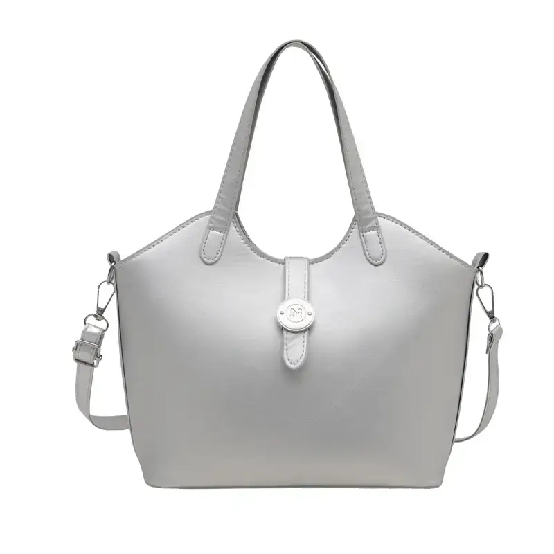 Women's Textured Shoulder Bag White Beige New Arrival - Image 5