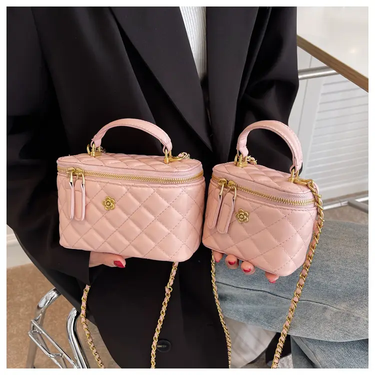 White Quilted Chain Crossbody Bag for Women — feature 13