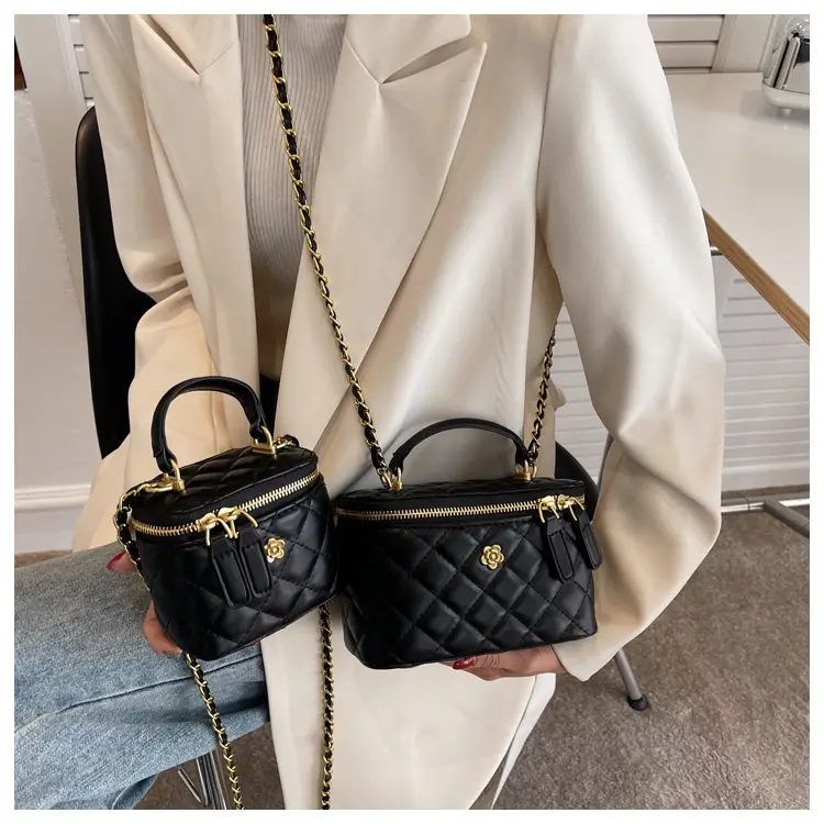 White Quilted Chain Crossbody Bag for Women — feature 14