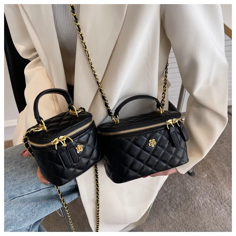 White Quilted Chain Crossbody Bag for Women — feature 15