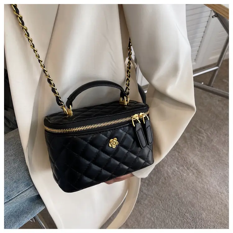 White Quilted Chain Crossbody Bag for Women — feature 17