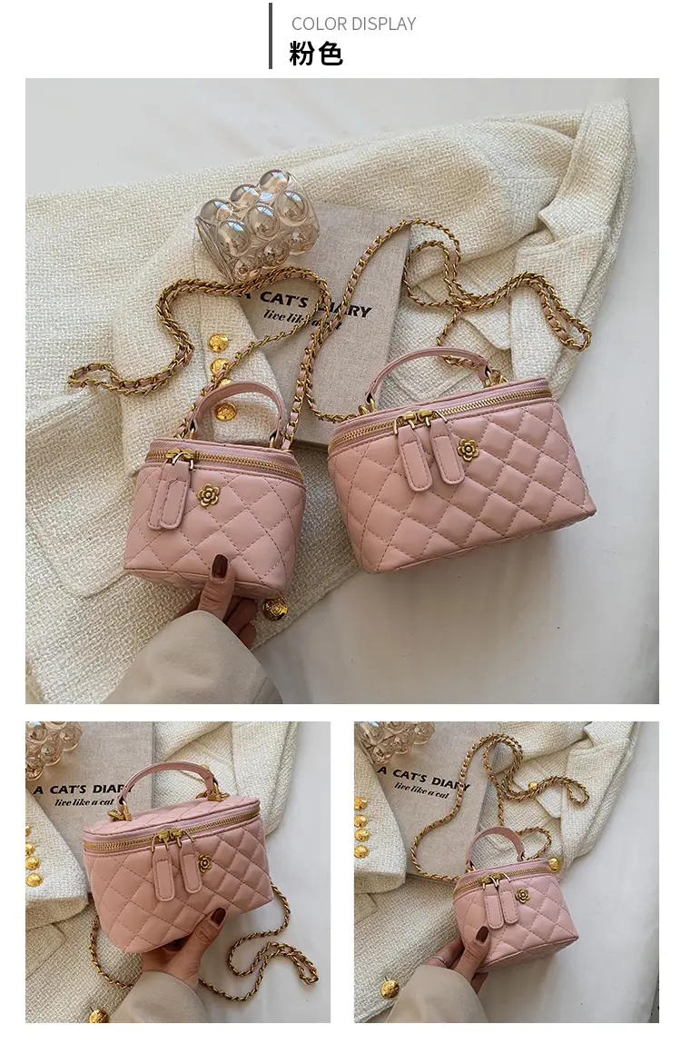 White Quilted Chain Crossbody Bag for Women — feature 29