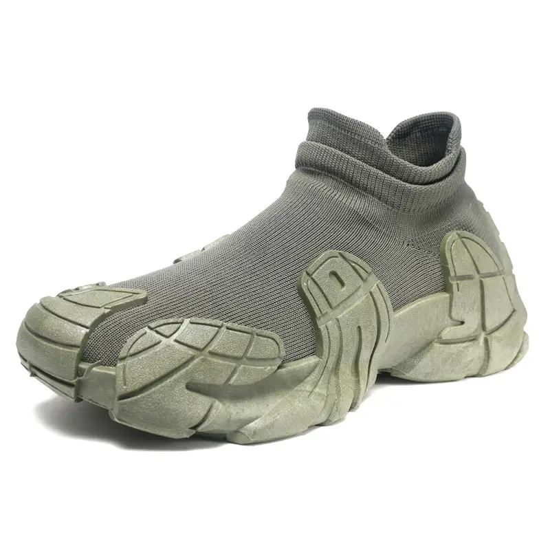 2025 Spring New Parent-Child Shoes Fashionable Versatile Couple Sports Casual Shoes Women's Flyknit Breathable Soft Sole Sock Shoes - Image 9