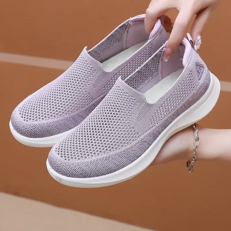 Women's Spring and Autumn New Breathable Wear-Resistant Non-Slip Versatile Fashion Slip-On Shoes Cross-Border Wholesale Lazy Wear-Resistant Slip-Ons - Image 5