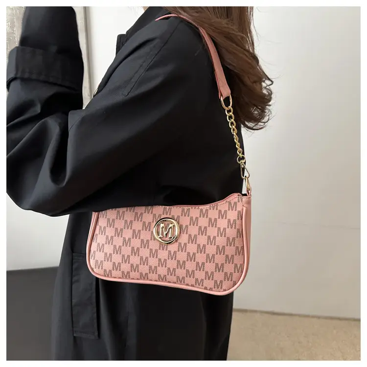 2025 Retro Printed Shoulder Bag Women's Gold Chain — feature 14