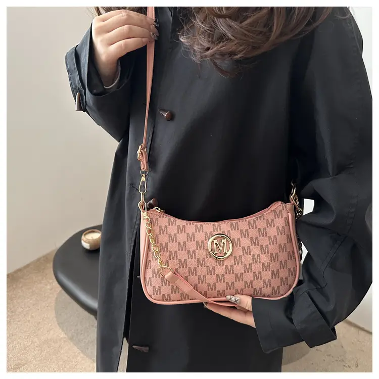2025 Retro Printed Shoulder Bag Women's Gold Chain — feature 16