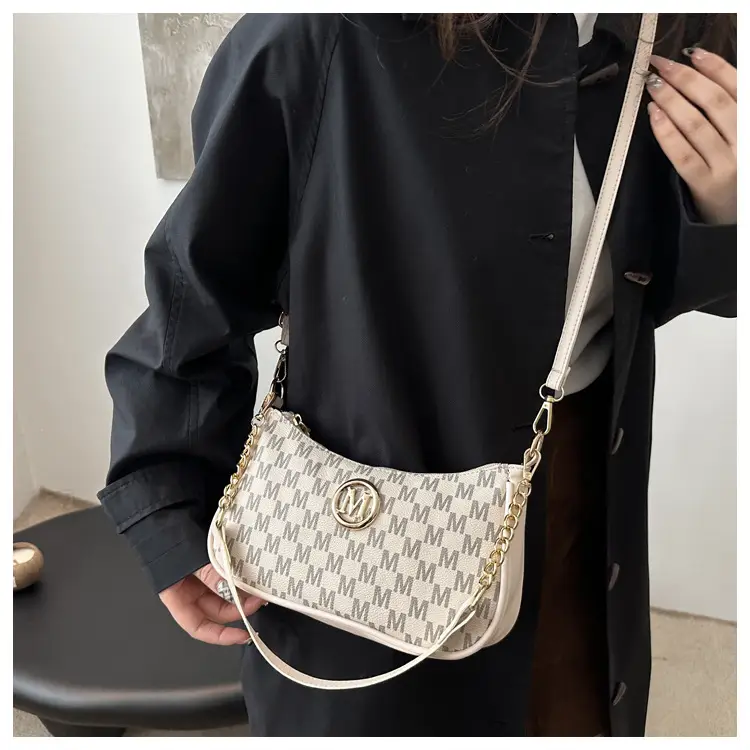 2025 Retro Printed Shoulder Bag Women's Gold Chain — feature 17